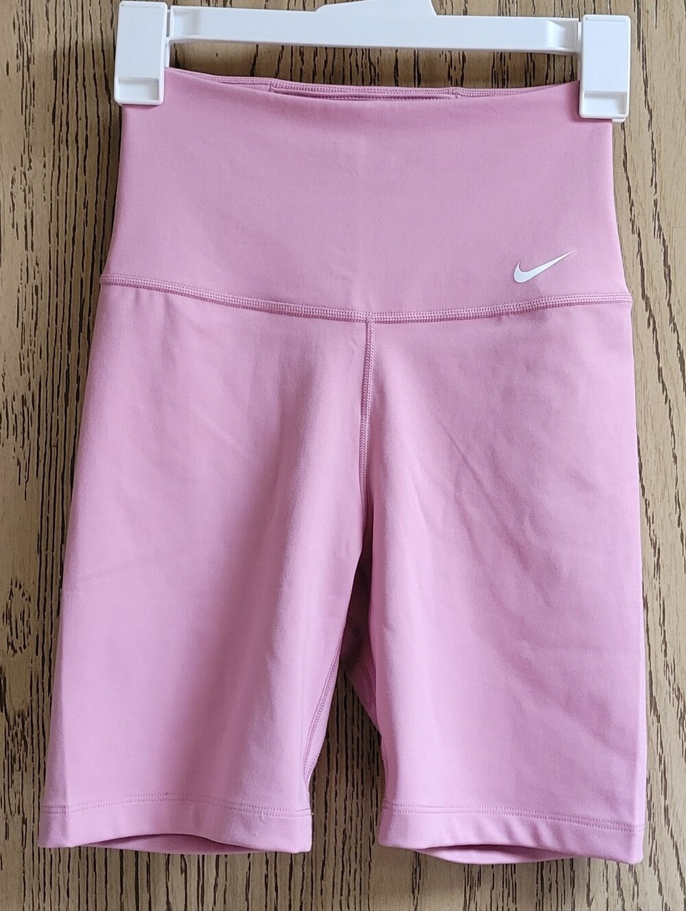 Nike One Biker Shorts Dri Fit High Rise 7" Athletic DV9022-699 Pink Women's XS